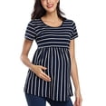 thumbnail image 1 of POINTERTECK Follure Femmes Maternité Manches Courtes Tops de Mode Grossesse T-shirt Vêtements, 1 of 4