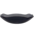 thumbnail image 4 of Novatto TIS-317GMB Rettangolare Clear Slate Grey Glass Scalloped Vessel Sink with Drain, 4 of 7