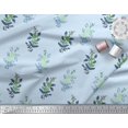 thumbnail image 2 of Soimoi Polyester Crepe Fabric Leaves & Floral Block Print Sewing Fabric Yard 42 Inch Wide, 2 of 3
