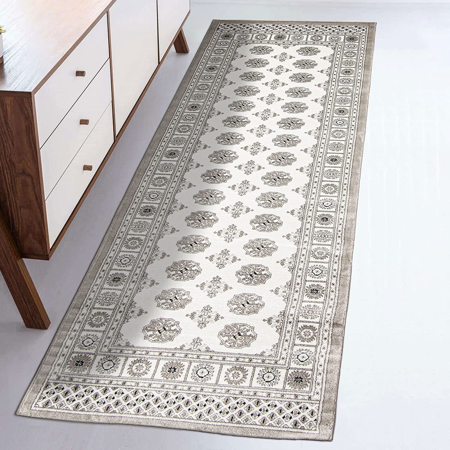 ECARPET Bokhara Traditional Oriental Area Rug, Classic Geometric Pattern