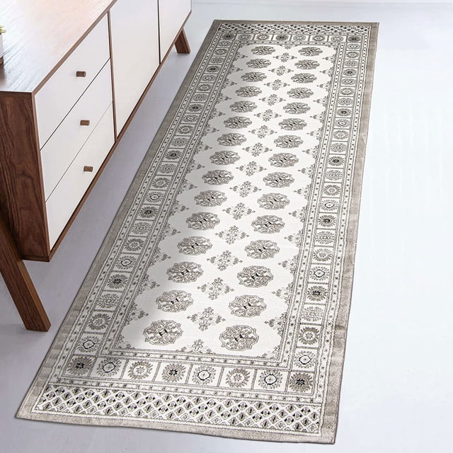 ECARPET Bokhara Traditional Oriental Area Rug, Classic Geometric Pattern