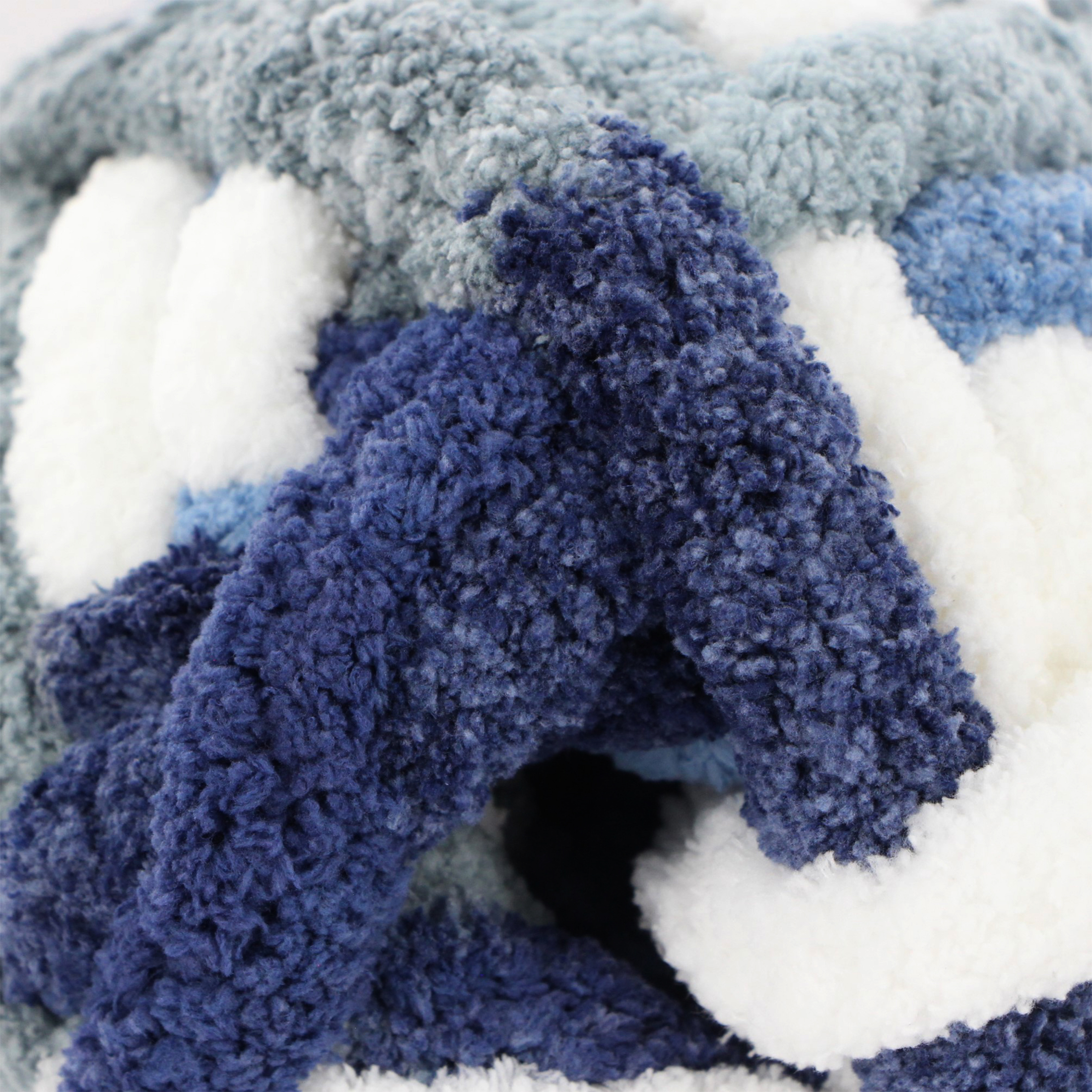 MAINSTAYS Chenille Cozy Chunky, 28,2 m (30,8 vgs), 220 g (7,7 oz), 100% polyester, bord de mer