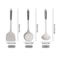 thumbnail image 2 of Wooden Spoons for Cooking,Wooden Handle Special Good Temperature Endure Household Cooking Spoon Soup Spoon Colander Food Grade Kitchenware Set,Wooden Spoon Set,Cooking Sets Pots and Pans, 2 of 3