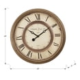 thumbnail image 4 of Monarch Specialties I 9047 - Clocks, 20" Round, Wall Clock, Antique Brown, Transitional, 4 of 4