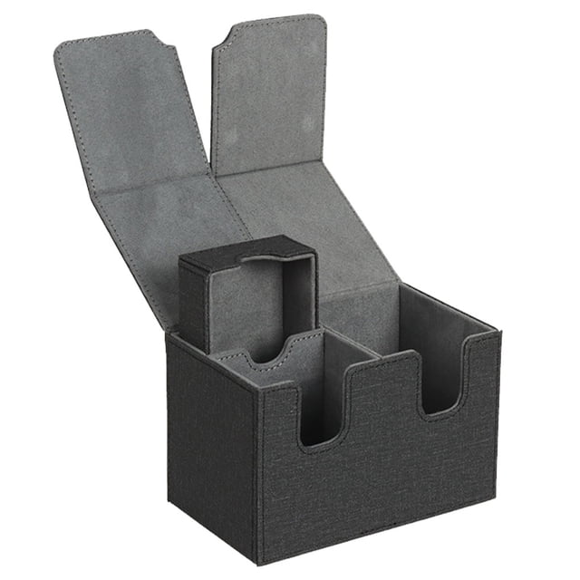 tredstone Trading Card Deck Box Collection Gathering Storage Large Capacity Protection Organizer Holder Container for Adults Black
