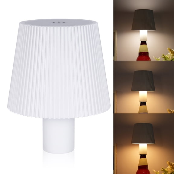 Riwcyla Lampe de Table Portable LED Rechargeable Lampe de Table 1500,6500K Trois Températures de Couleur pour Salle à Manger Intérieure Bar IP54 Batterie 4000mah