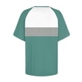thumbnail image 5 of Aubaines du Jour Liquidation Iumwxz Tunique T-Shirt Raglan Coupe Ample Hauts pour Femmes Tunique à Blocs de Couleur Imprimée Hauts Tunique Manches Courtes Col Rond Hauts Tunique pour Dames Aubaines du Jour Aller à l'École, 5 of 5