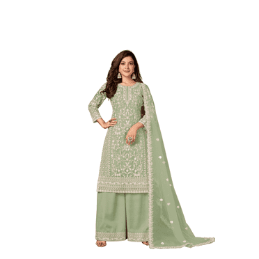 Ensemble de Kurti Palazzo de Designer sur Mesure Prêt-à-Porter Robe Pakistanaise Kurti Droite