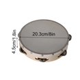 thumbnail image 2 of Birdeem 4/6/7/8/9/10 Inch Hand Tambourine Aluminum Alloy, 2 of 5