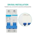 thumbnail image 3 of Mistaha Miniature Residual Current Circuit Breaker with ABS Case, 2P Pole Number, 10A Rated Current, DIN Rail Installation - DZ47-63 Series, 3 of 6