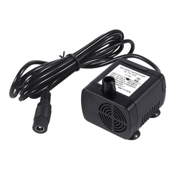 Qiilu DC12V Solar Amphibious Mini Submersible Water Pump for Aquarium Fountain Pond, Submersible Water Pump, Amphibious Mini Water Pump