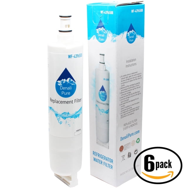 Lot de 6 Filtres à Eau Compatibles Whirlpool ED2FHEXLQ01 pour Réfrigérateur - Compatibles Whirlpool 4396508, 4396510 Cartouche de Filtre à Eau pour Réfrigérateur