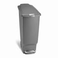 thumbnail image 1 of Simplehuman 40 Liter / 10.6 Gallon Slim Trash Can, Kitchen Step Trash Can With Secure Slide Lock, Gray Plastic, 1 of 10
