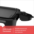 thumbnail image 3 of BLACK + DECKER Family-Sized Electric Griddle with Warming Tray, 20" x 11" Large Non-Stick Surface, 3 of 8