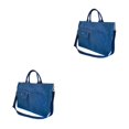 thumbnail image 2 of Youkk Sac de Collège Sac de Voyage Restez Organisé et à la Mode en Déplacement Sangle Réglable Bleu Marine 2ensemble, 2 of 6