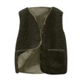 thumbnail image 1 of JUNWELL Women‘s Soft Fleece Vest Sleeveless Button Up Jacket Coat with Pockets, 1 of 7