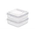thumbnail image 2 of JWshufel 2 Pack Airtight Cheese Storage Containers With Lids For Fridge Long Lasting Food Grade Preservation For Cheese And Spices Stackable Anti-Slip Design For Easy Access, 2 of 8
