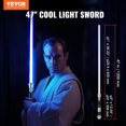 thumbnail image 2 of VEVOR Épée Lumineuse 12 Couleurs RVB 16 Sons Mode Rechargeable Sabre Laser de Duel, 2 of 9