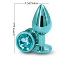 thumbnail image 5 of Actif Arrière Bouchon Anal en Aluminium, Moyen, Sarcelle, 5 of 5