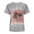 thumbnail image 5 of Pompotops Femmes Été Sexy Dégradé Print Femmes Régulières Manches Courtes Top, 5 of 5
