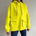 thumbnail image 2 of Hauts Col en V pour Femmes Femmes Polyvalent Couleur Unie Manches Longues Col Rond Poche Hauts Tempérament Hauts Col Hauts pour Femmes Manches Courtes Hauts pour Femmes Hauts Femmes Manches Longues, 2 of 6