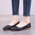 thumbnail image 4 of B91xZ Mocassins à Lacets pour Femmes Mocassins Décontractés Bout Rond Chaussures de Conduite Plates Souples Chaussures de Marche Femmes à Enfiler, Noir 9, 4 of 5