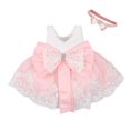 thumbnail image 2 of Princesse Fleur Fille Robe d'Été Tutu Anniversaire Robes de Fête Baptême Dentelle Mariage Enfants Robe Formelle Robe 18-24 Mois, 2 of 6