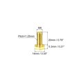 thumbnail image 2 of Unique Bargains Brass Hex Bolts, M8x20mm 3 Pack Fully Thread Grade 4.8 Machine Screws, 2 of 4