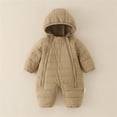 thumbnail image 2 of Kid Jumpsuit,Thick Hooded Climbing Newborn Zipper Long Sleeve for Warmth withable, 2 of 5