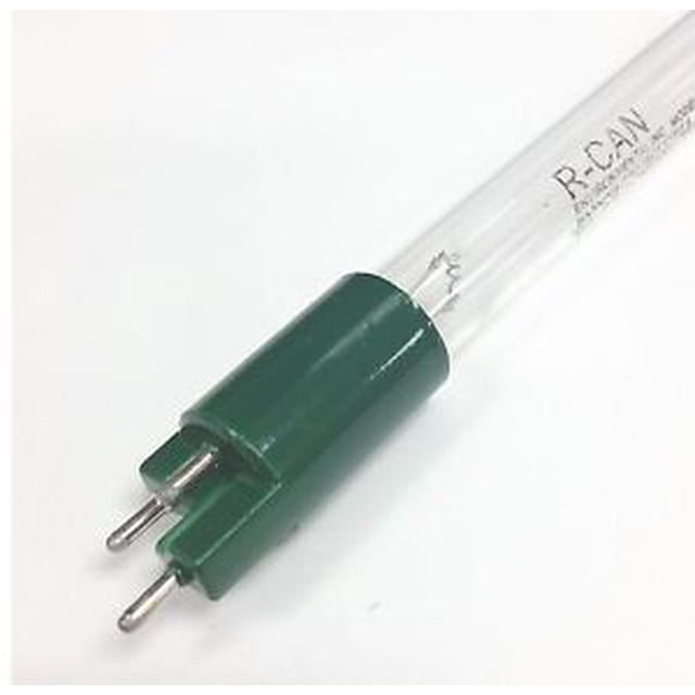 S36RL Lampe UV de Remplacement par VIQUA, Dotée d'Une base d'Ampoule Verte pour une identification Facile. Conçue comme un Véritable Remplacement pour les Systèmes de Désinfection de l'Eau Sterilight, Incluant les Modèles S12Q-PA, S24Q, S40Q et Autres. Convient aux Unités de 15-125 gpm, Cette Lampe UV Assure une performance et une Sécurité Optimales avec une Garantie d'Un An.