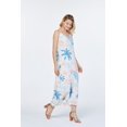 thumbnail image 5 of Robe Maxi à Imprimé Floral Hawaïen Luau pour Femme, Décolleté Cœur, L Sable Plage Crème, 5 of 5