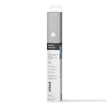 Cricut™ Smart Iron-On™ Glitter (0,9 m), SILVER