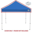 thumbnail image 1 of King Canopy INAT5BL 5 x 5 ft. Universal Instant Pop-Up Replacement Cover with Hook & Loop Inside Perimeter Valance, Blue, 1 of 4
