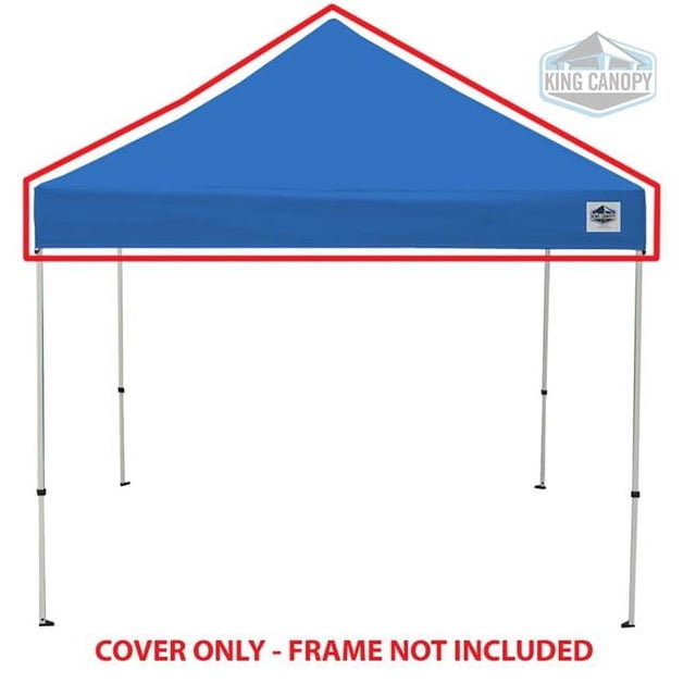 King Canopy INAT5BL 5 x 5 ft. Universal Instant Pop-Up Replacement Cover with Hook & Loop Inside Perimeter Valance, Blue
