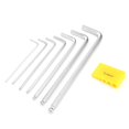 thumbnail image 2 of VGEBY Hex Key Wrench,7PCS Extended Ball End Hex Key L-Wrench Set Professional Repairing Kit Hand Tool,Hex Key Ball Wrench, 2 of 8