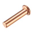 thumbnail image 1 of Unique Bargains 50Pcs 1/8inch x 15/32inch Round Head Copper Solid Rivets Fasteners, 1 of 3