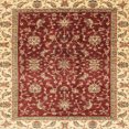 thumbnail image 1 of Ahgly Company Tapis d'Intérieur Carrés Abstraits Rouges Abstraits pour Aire, 5 Pieds Carré, 1 of 6