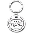 thumbnail image 1 of Granddaughter Gifts Keychain Inspirational Birthday Graduation 2021 Christmas, 1 of 7