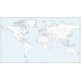 thumbnail image 1 of Cosmographics: Detailed World Colouring Map - 27.75 x 16.25 inch Poster - Matte Paper, 1 of 2