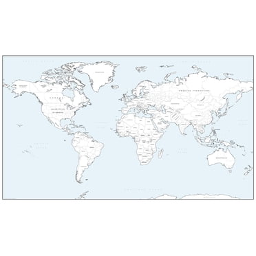Cosmographics: Detailed World Colouring Map - 27.75 x 16.25 inch Poster - Matte Paper