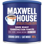 Maxwell House Café au sol noir, 900 g Boîte