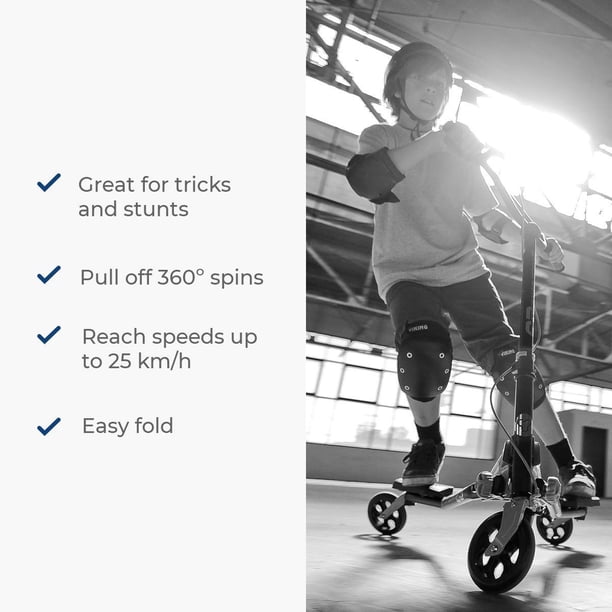 Yvolution Y Fliker Carver C3 Foldable Wiggle Drift Scooter for