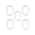 thumbnail image 1 of FESTFENDS 24pcs Shower Curtain Rings Plastic for Glide in Changing Room, 1 of 6