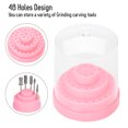 thumbnail image 4 of Nail Tools Storage Accessories 48 Holes Nail Drill Stand, Organizer Nail Drill Display, Nail Art Accessories For Nail Art Drill Bit Organizer Box Holder, 4 of 8