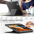 thumbnail image 4 of [PST] iPad Mini 6 6th Gen. Smart Case Cover, Shockproof Leather Magnetic Smart Cover Rugged Stand Case with Pencil Holder, 4 of 4