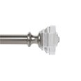thumbnail image 1 of HOMETRENDS ACRYLIC SQUARE 1" DRAPERY ROD SET 60-144" NICKEL, 1 of 2