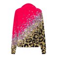 thumbnail image 4 of Mode Hoodies pour Femmes 2023 Sweatshirts Décontractés Sans Capuche Mode Manches Longues Imprimé Demi-Zip Col à Capuche Blouse 50 % de Réduction Liquidation Costumes Halloween/noël, 4 of 4