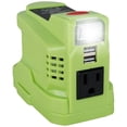 thumbnail image 3 of 150W Power Inverter Compatible with Ryobi 18V Battery Power Inverter 18V to 110V 120V Portable Station Supply Charger with AC Outlet and Dual USB Output LED Light for Outdoor Camping, 3 of 9