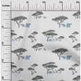 thumbnail image 1 of oneOone Cotton Flex Fabric Tree & Animals Ikat Printed Craft Fabric BTY 40 Inch Wide, 1 of 4