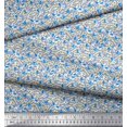 thumbnail image 2 of Soimoi Poly Georgette Fabric Flower Artistic Print Fabric by Yard 42 Inch Wide, 2 of 3